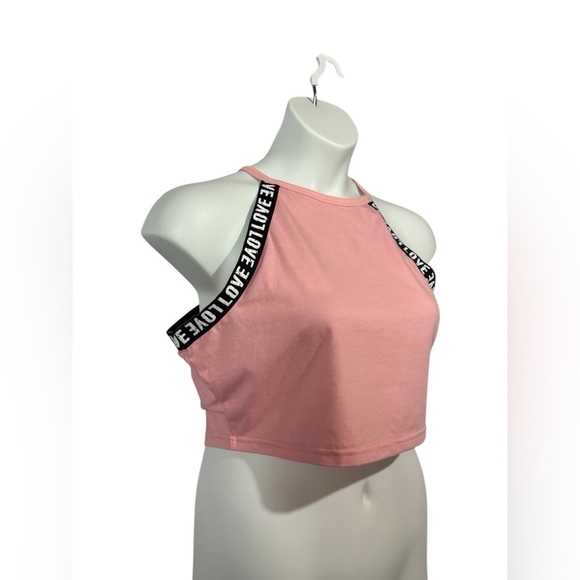 NWOT, SHEIN, Plus Size Pink Crop Top, Size 2XL (US 14) - Picture 5 of 8